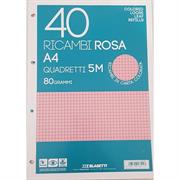 RICAMBI A4 80GR 40F 5M ROSA