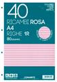 RICAMBI A4 80GR 40F 1R ROSA