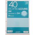 RICAMBI A4 80GR 40F 5M AZZURRO