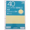 RICAMBI A4 80GR 40F 5M GIALLO