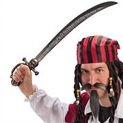 SCIABOLA PIRATA C/TESCHIO L. CM. 65 CA CON CART/ETICHET