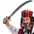 SCIABOLA PIRATA C/TESCHIO L. CM. 65 CA CON CART/ETICHET