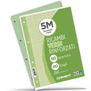 RICAMBI RINFORZATI A4 FF.40 GR.80 5M VERDE
