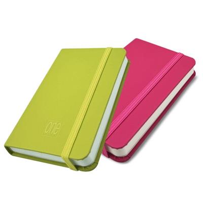 TACCUINO A6 CON ELASTICO COPERTINA RIGIDA ONE COLOR 8743