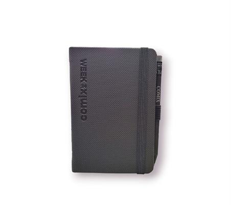 AGENDA COMIX 12M WEEK POCKET BLACK TX