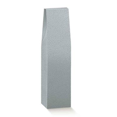 SCATOLA 1 BOTTIGLIA 90X90X370 PELLE GRIGIO