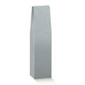 SCATOLA 1 BOTTIGLIA 90X90X370 PELLE GRIGIO