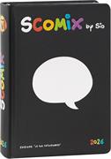 AGENDA 16M MEDIUM SCOMIX BLACK 73505BK