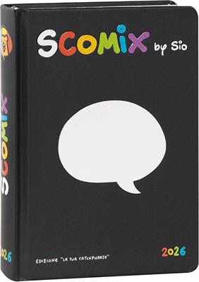 AGENDA 16M MEDIUM SCOMIX BLACK 73505BK