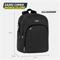 ZAINO ORGANIZZATO MONOCOLORE NERO COMIX 73810NE