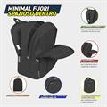 ZAINO ORGANIZZATO MONOCOLORE NERO COMIX 73810NE