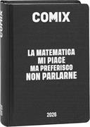 AGENDA COMIX 16M 2025-2026 STD A 74087A NERO SCRITTA BIA