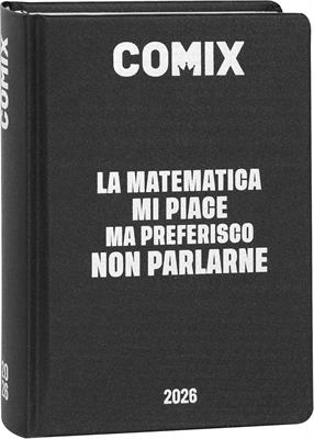 AGENDA COMIX 16M 2025-2026 STD A 74087A NERO SCRITTA BIA