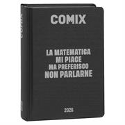 AGENDA COMIX 2025-2026 16M STD B 74087B NERO SCRITTA ARG