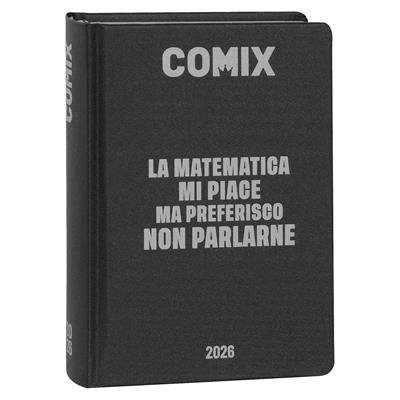 AGENDA COMIX 2025-2026 16M STD B 74087B NERO SCRITTA ARG