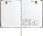 AGENDA COMIX 2025-2026 16M STD B 74087B NERO SCRITTA ARG