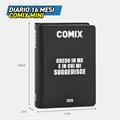 AGENDA COMIX 2025-2026 16M MINI A 74088A NERO SCRITTA BI