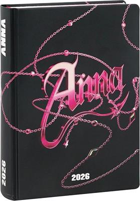 AGENDA 2025-2026 16M MEDIUM ANNA PEPE BLACK 74185BK