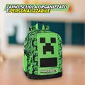 ZAINO SCUOLA ORG. PIXEL MINECRAFT 74359