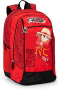 ZAINO SCUOLA ORGANIZZATO ONE PIECE ROSSO 75342