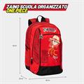 ZAINO SCUOLA ORGANIZZATO ONE PIECE ROSSO 75342
