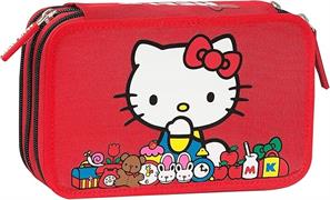 ASTUCCIO CORREDO 3 ZIP HELLO KITTY 75560