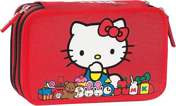 ASTUCCIO CORREDO 3 ZIP HELLO KITTY 75560