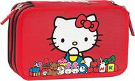 ASTUCCIO CORREDO 3 ZIP HELLO KITTY 75560