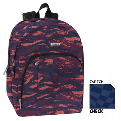 ZAINO ORGANIZZATO ALLOVER CHECK COMIX 76117CH 2026-2027