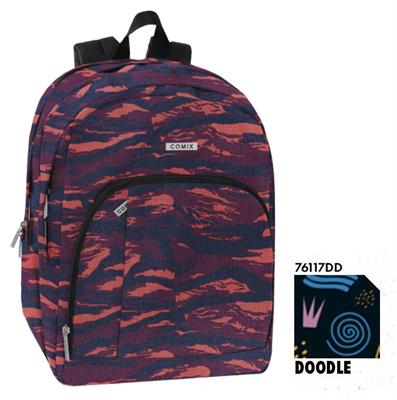 ZAINO ORGANIZZATO ALLOVER DOODLE COMIX 76117DD 2026-2027
