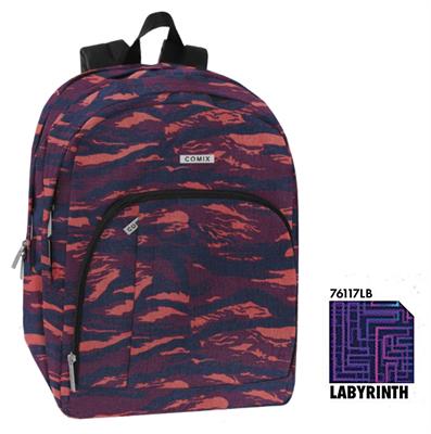 ZAINO ORGANIZZATO ALLOVER LABYRINTH COMIX 76117LB 2026-2