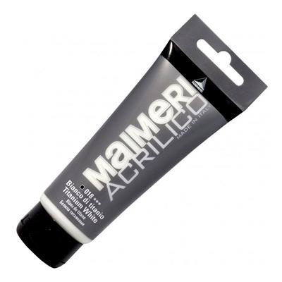 TUBO ACRILICO MAI 75ML BIANCO TITANIO M0916018