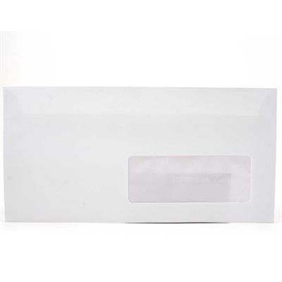 BUSTE 11X22 PZ.500 GR.90 NIVES LUX CON FINESTRA BIANCHE