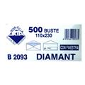 BUSTE 11X23 PZ.500 DIAMANT C/FINESTRA GR.70