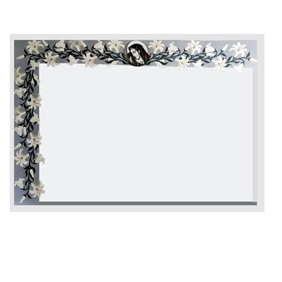 MANIFESTO LUTTO MADONNA GIGLI 50X70 PZ.300 L-1266