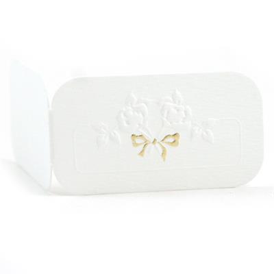 BIGLIETTI BOMBONIERA ROSE ORO PZ.50