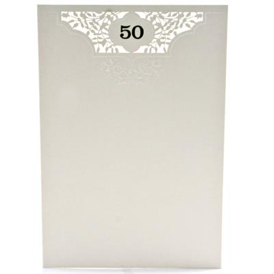 BIGLIETTI NOZZE ORO 50