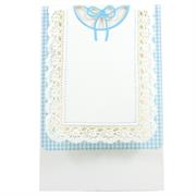 BIGLIETTI FIOCCO AZZURRO NASCITA BIMBO