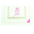 BIGLIETTI + BUSTE ORSETTO ROSA 25/25