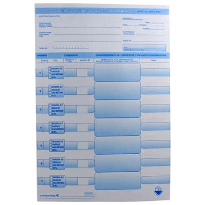 SCHEDE ACQUISTI CARBURANTE R0185 100PZ
