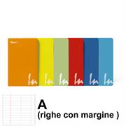 MAXI QUADERNO IN COLOR A4 A 100 GR. 18+1FF 6 COL. ASS. 7