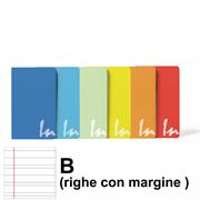 MAXI QUADERNO A4 IN COLOR 80 GR. 20+1FF RIG.B 6 COLORI P