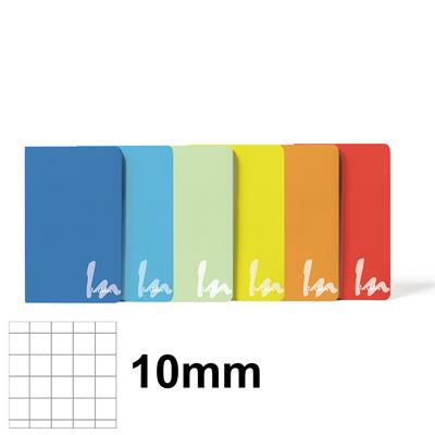 MAXI QUADERNO A4 IN COLOR 80 GR. 20+1FF RIG.10MM 6 COLOR