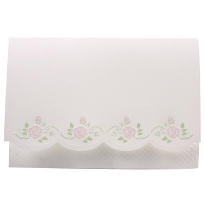 PARTECIPAZIONI + BUSTE ROSE PZ.50 MC0713