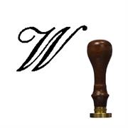 SIGILLO CORSIVO INGLESE CON MANICO W
