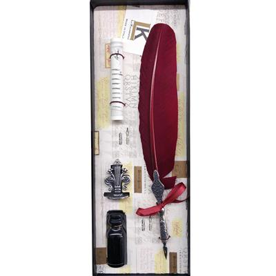 PENNA PIUMA BASE+INCHIOSTRO BORDEAUX 7226