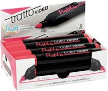 EVIDENZIATORI TRATTO VIDEO PASTEL ROSSO CILIEGIA