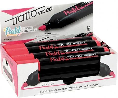 EVIDENZIATORI TRATTO VIDEO PASTEL ROSSO CILIEGIA