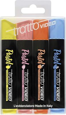 BUSTA 4 EVIDENZIATORI TRATTO PASTEL