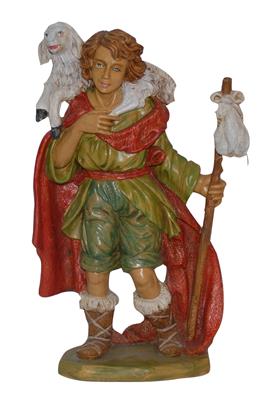 NATALE PASTORE C/PECORA IN SPALLA CM.30 G30-10NL-TL
